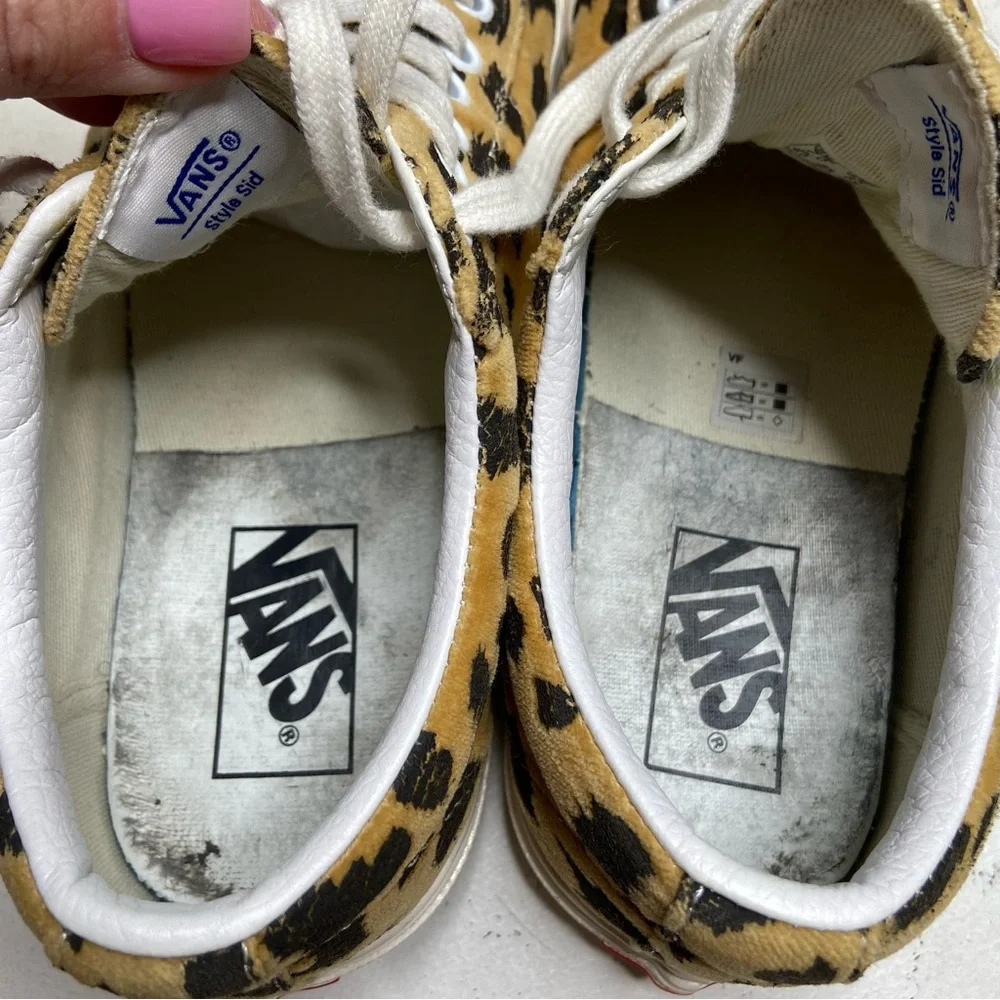 Vans Sid DX 'Anaheim Factory’ Felt Coated Canvas Leopard Lace Up Sneaker